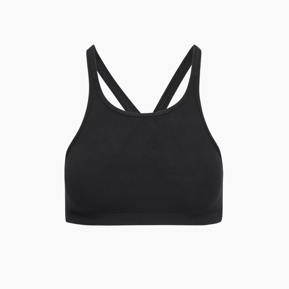 Aritzia TNA | TNAction Cross Back Medium Support Sports Bra in Black